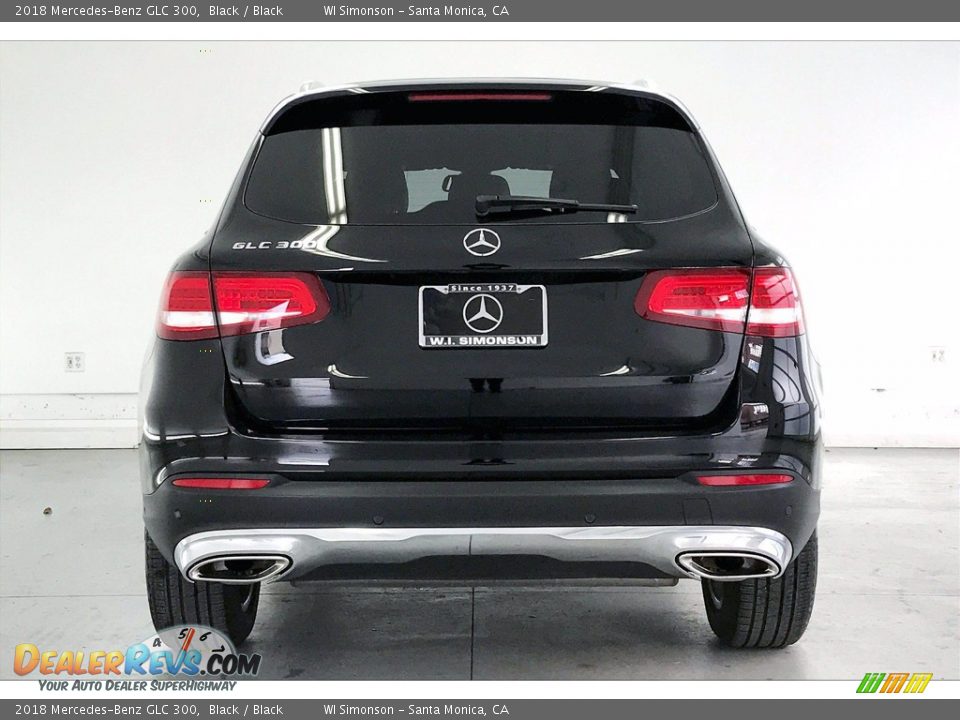 2018 Mercedes-Benz GLC 300 Black / Black Photo #3