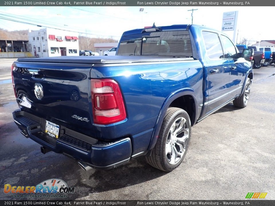 2021 Ram 1500 Limited Crew Cab 4x4 Patriot Blue Pearl / Indigo/Frost Photo #5