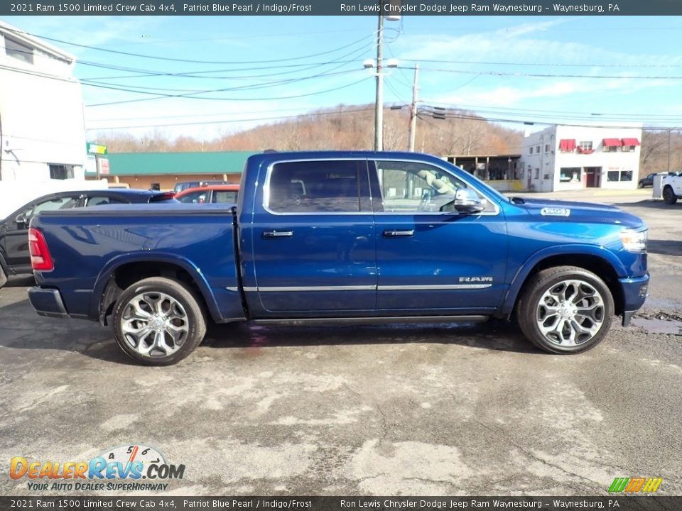 2021 Ram 1500 Limited Crew Cab 4x4 Patriot Blue Pearl / Indigo/Frost Photo #6