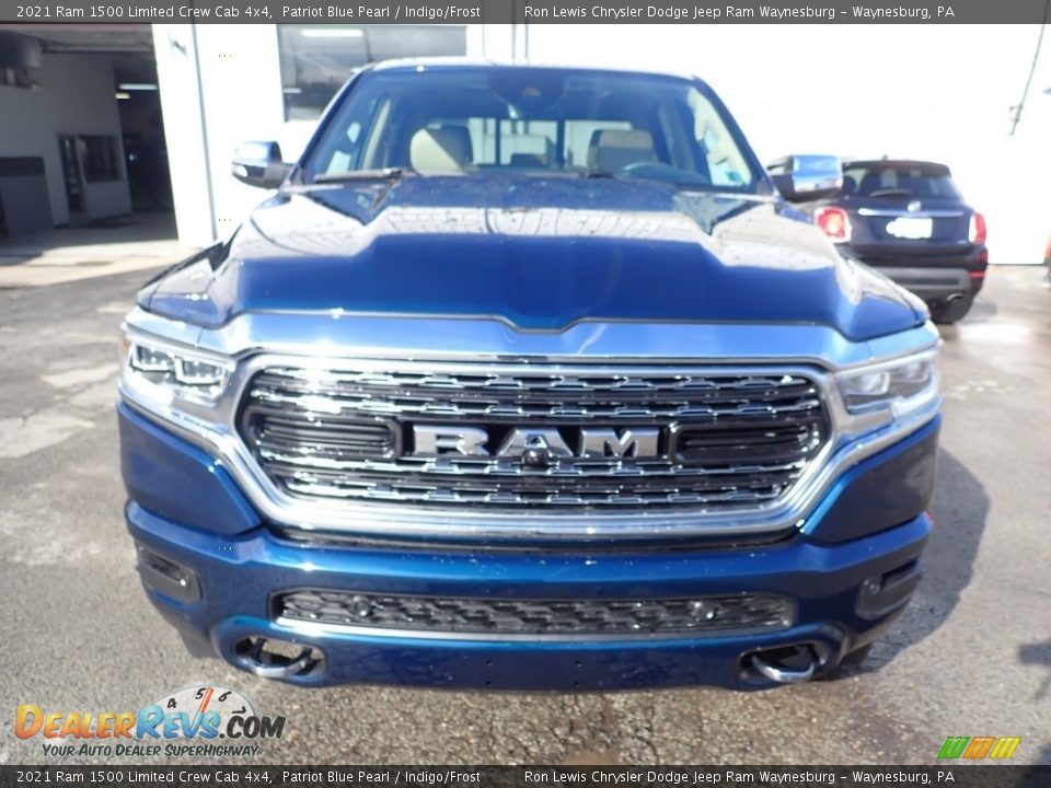 2021 Ram 1500 Limited Crew Cab 4x4 Patriot Blue Pearl / Indigo/Frost Photo #8