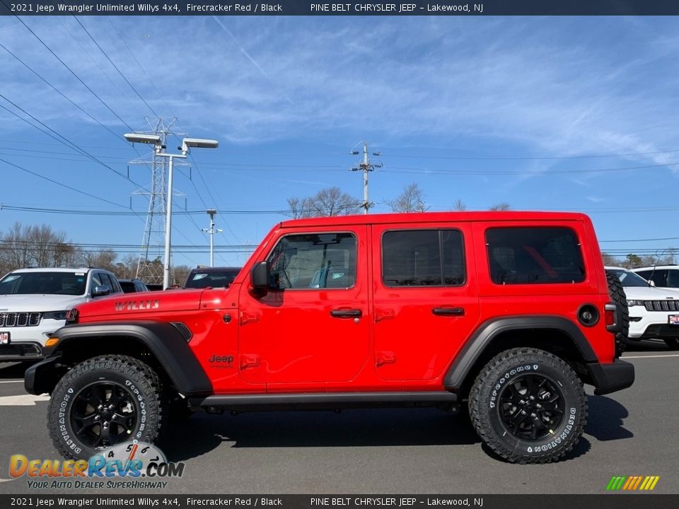 Firecracker Red 2021 Jeep Wrangler Unlimited Willys 4x4 Photo #4