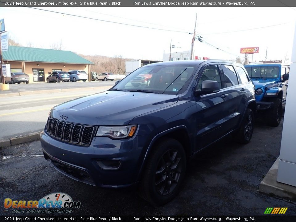 2021 Jeep Grand Cherokee Limited 4x4 Slate Blue Pearl / Black Photo #1