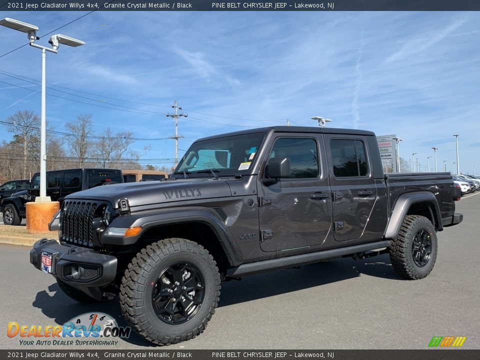 2021 Jeep Gladiator Willys 4x4 Granite Crystal Metallic / Black Photo #1