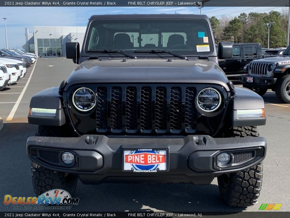 2021 Jeep Gladiator Willys 4x4 Granite Crystal Metallic / Black Photo #3