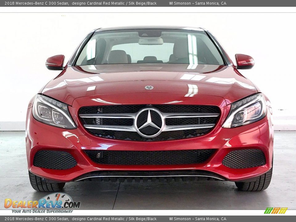 2018 Mercedes-Benz C 300 Sedan designo Cardinal Red Metallic / Silk Beige/Black Photo #2