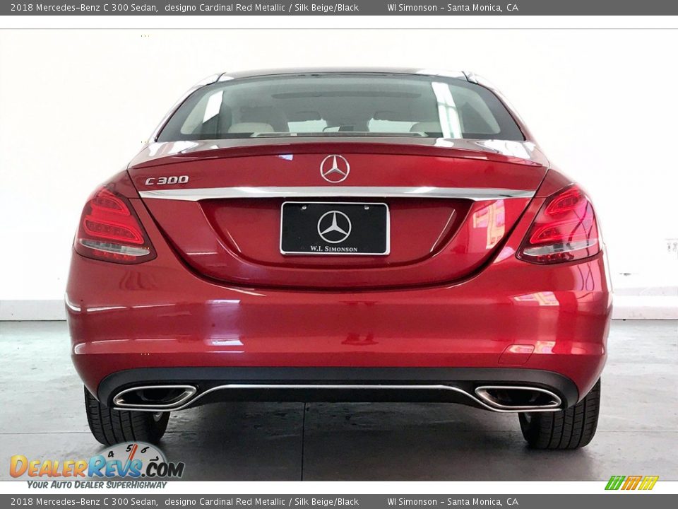 2018 Mercedes-Benz C 300 Sedan designo Cardinal Red Metallic / Silk Beige/Black Photo #3