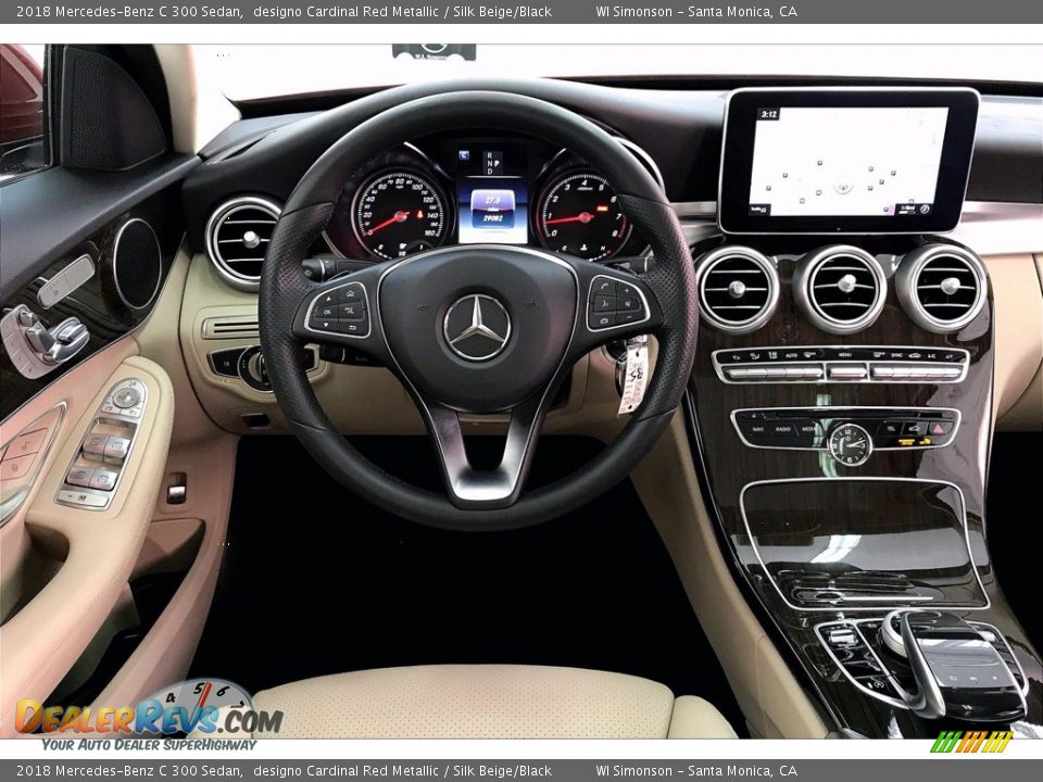 2018 Mercedes-Benz C 300 Sedan designo Cardinal Red Metallic / Silk Beige/Black Photo #4