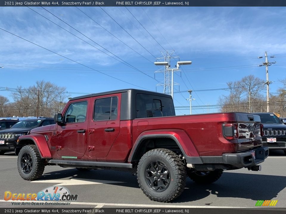 2021 Jeep Gladiator Willys 4x4 Snazzberry Pearl / Black Photo #6