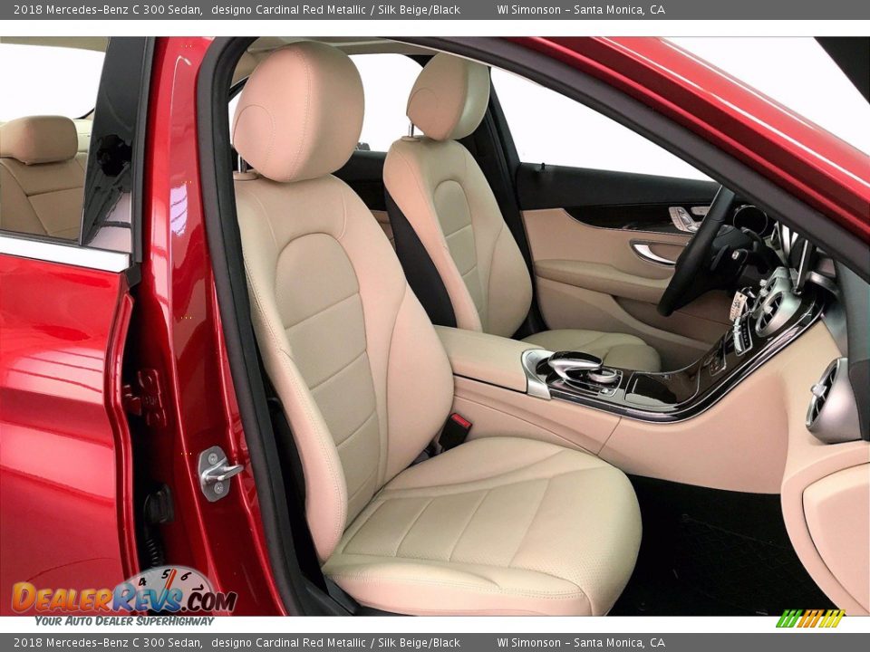 2018 Mercedes-Benz C 300 Sedan designo Cardinal Red Metallic / Silk Beige/Black Photo #6