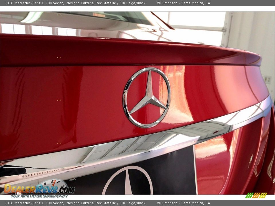 2018 Mercedes-Benz C 300 Sedan designo Cardinal Red Metallic / Silk Beige/Black Photo #7