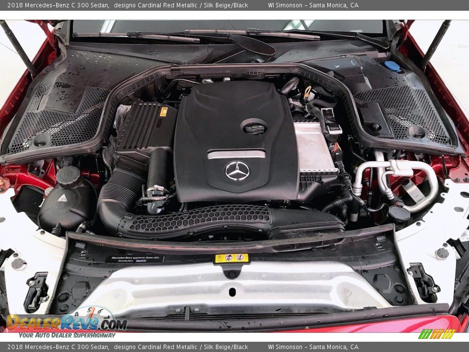 2018 Mercedes-Benz C 300 Sedan designo Cardinal Red Metallic / Silk Beige/Black Photo #9