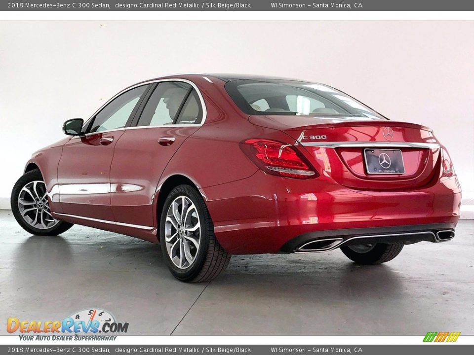 2018 Mercedes-Benz C 300 Sedan designo Cardinal Red Metallic / Silk Beige/Black Photo #10