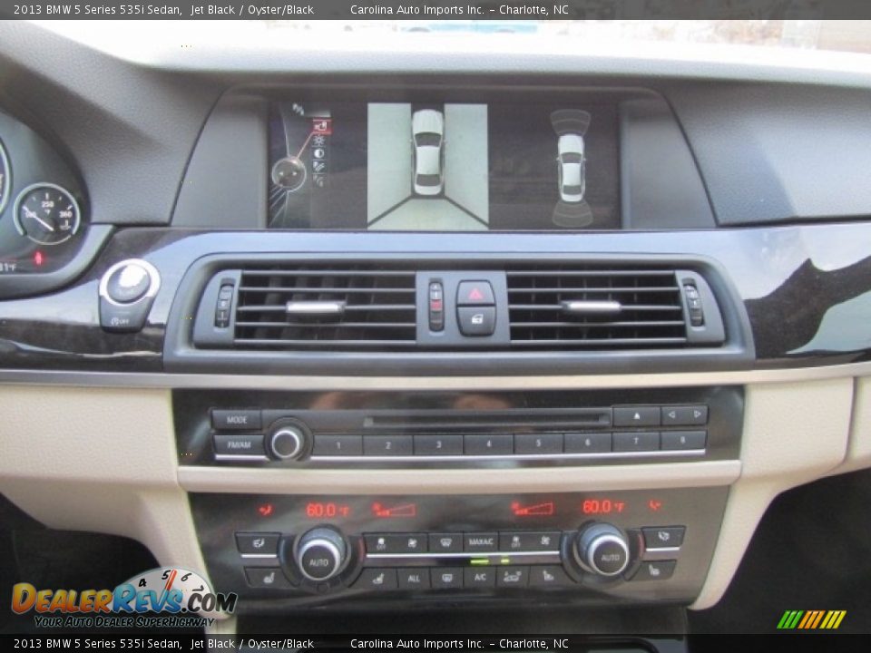 2013 BMW 5 Series 535i Sedan Jet Black / Oyster/Black Photo #15