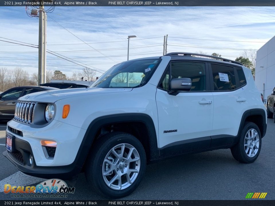 2021 Jeep Renegade Limited 4x4 Alpine White / Black Photo #1