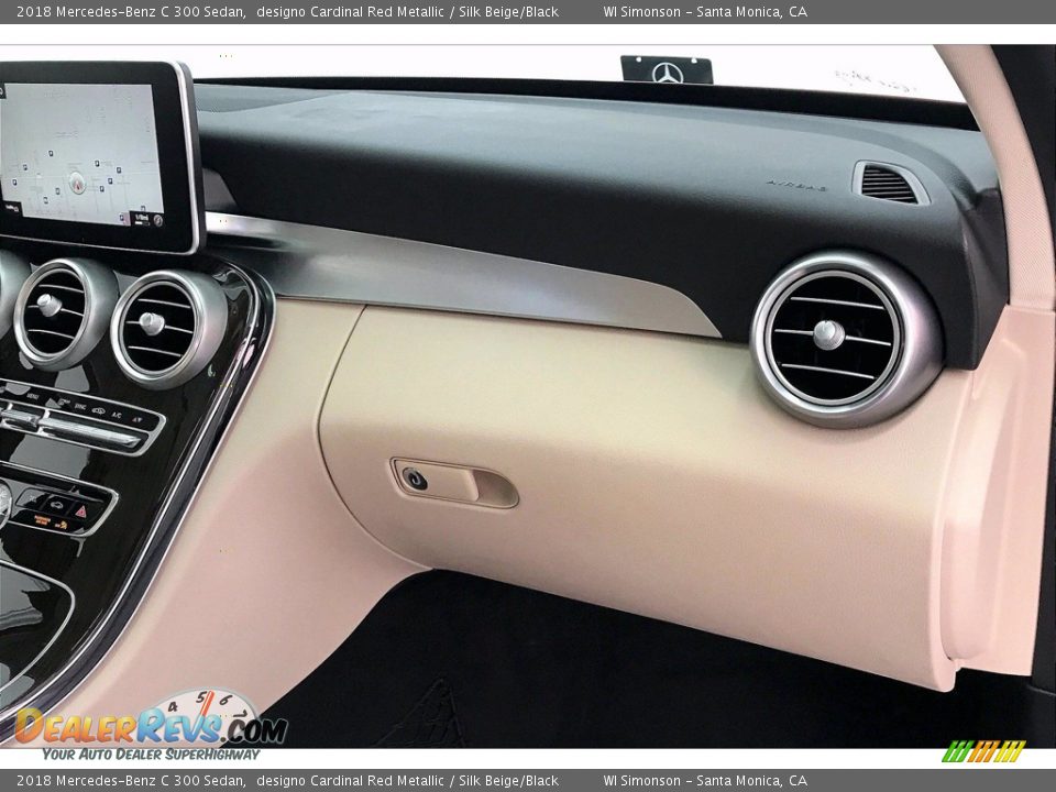 2018 Mercedes-Benz C 300 Sedan designo Cardinal Red Metallic / Silk Beige/Black Photo #16