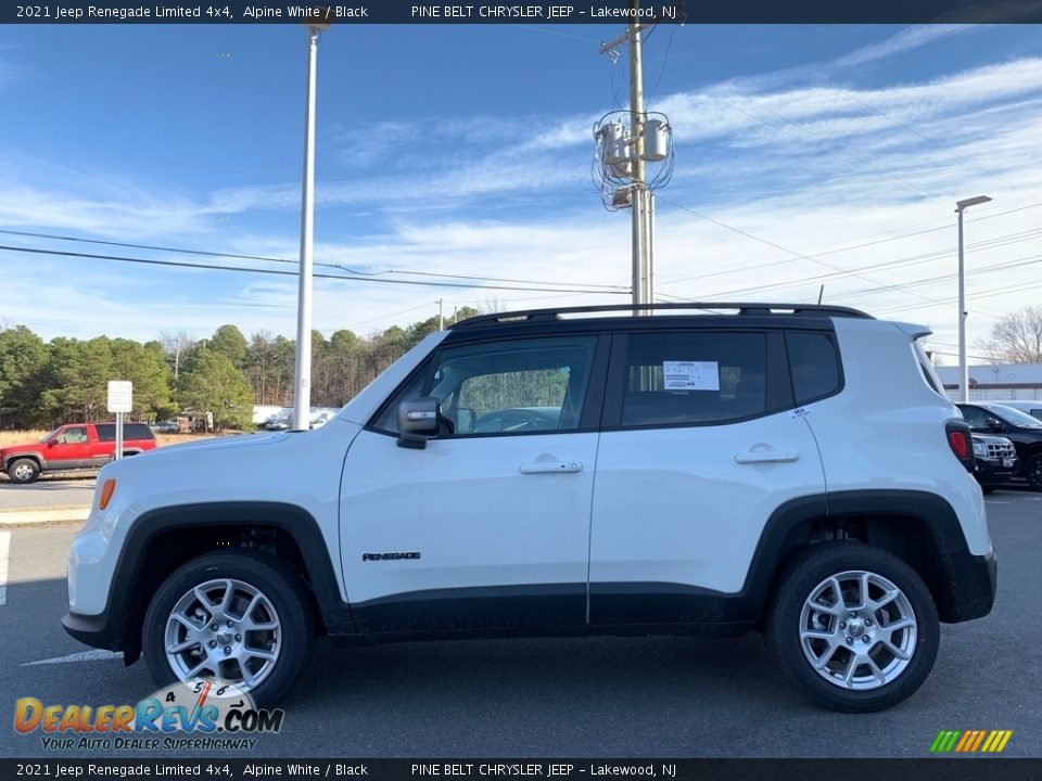 2021 Jeep Renegade Limited 4x4 Alpine White / Black Photo #4