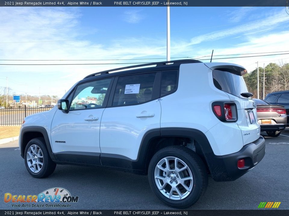 2021 Jeep Renegade Limited 4x4 Alpine White / Black Photo #6