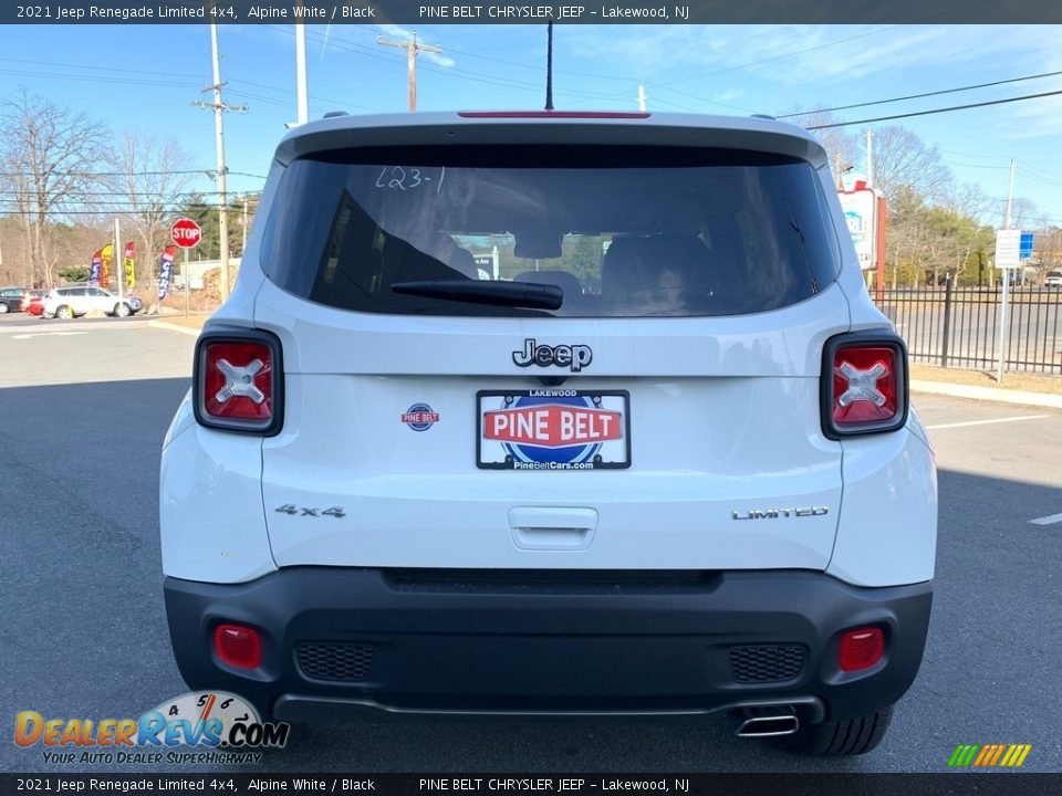 2021 Jeep Renegade Limited 4x4 Alpine White / Black Photo #7