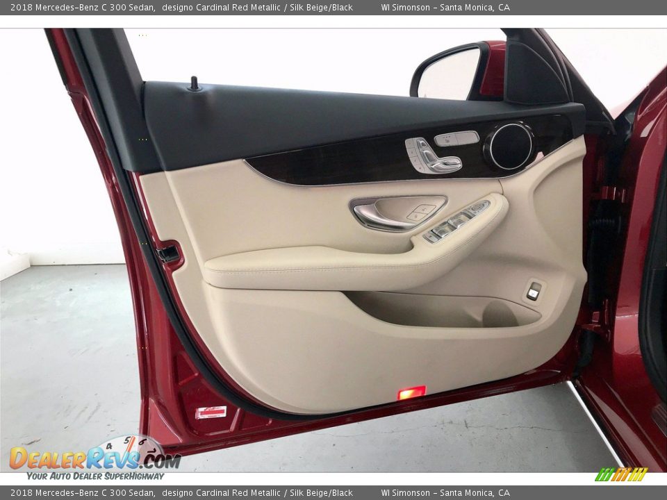 2018 Mercedes-Benz C 300 Sedan designo Cardinal Red Metallic / Silk Beige/Black Photo #26