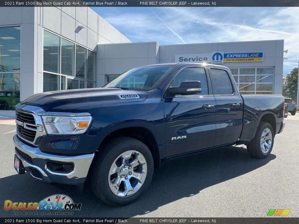 2021 Ram 1500 Big Horn Quad Cab 4x4 Patriot Blue Pearl / Black Photo #1