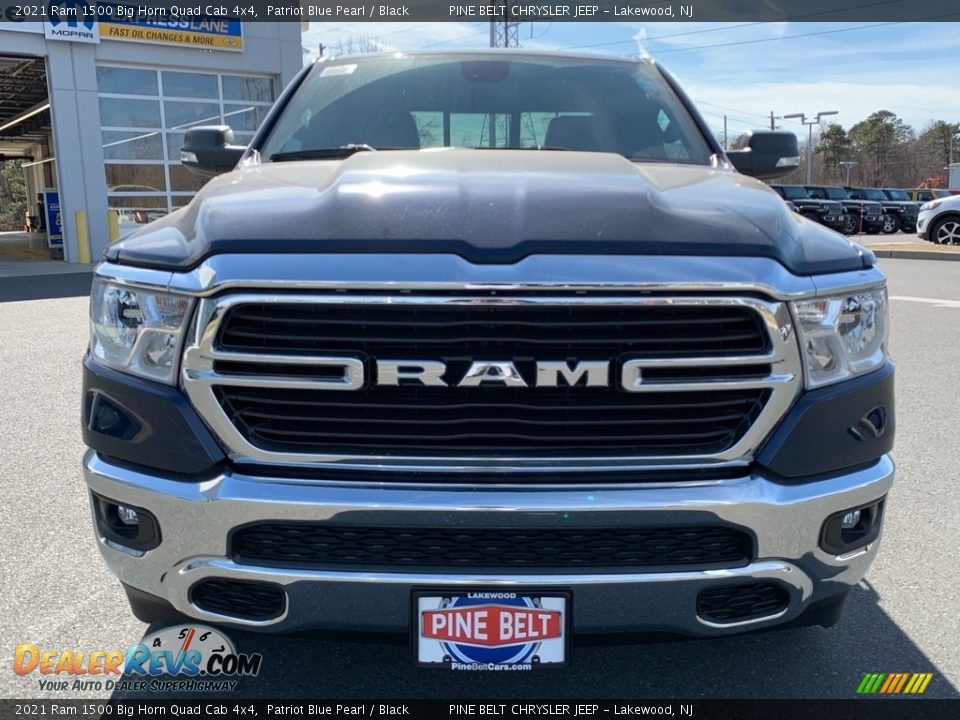2021 Ram 1500 Big Horn Quad Cab 4x4 Patriot Blue Pearl / Black Photo #3