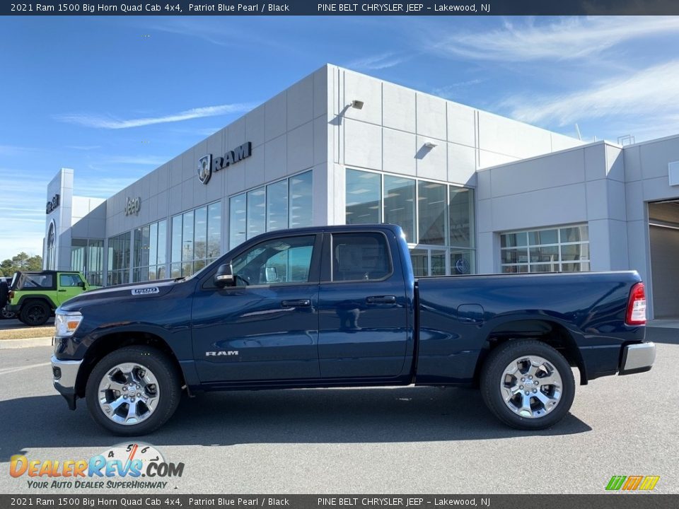 2021 Ram 1500 Big Horn Quad Cab 4x4 Patriot Blue Pearl / Black Photo #4