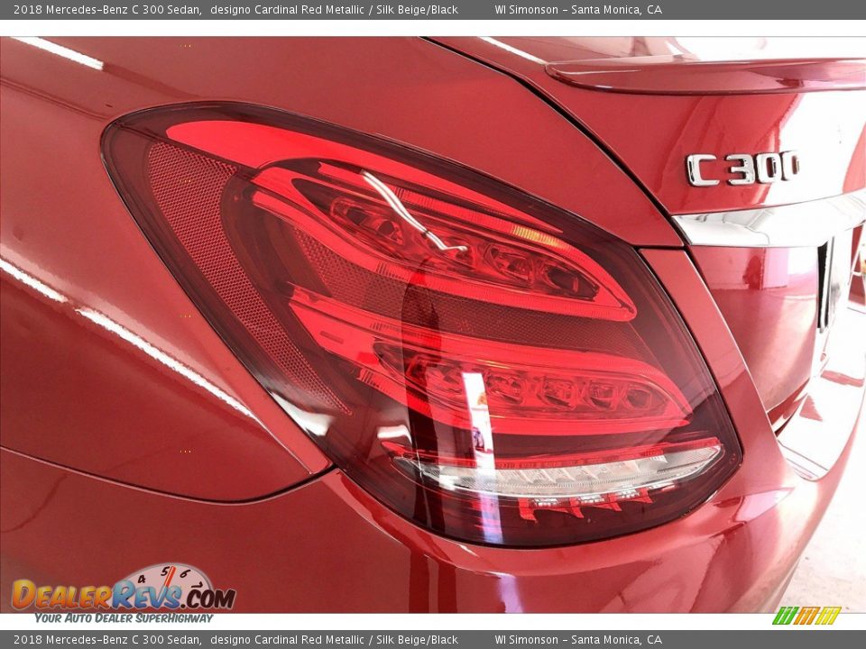 2018 Mercedes-Benz C 300 Sedan designo Cardinal Red Metallic / Silk Beige/Black Photo #29
