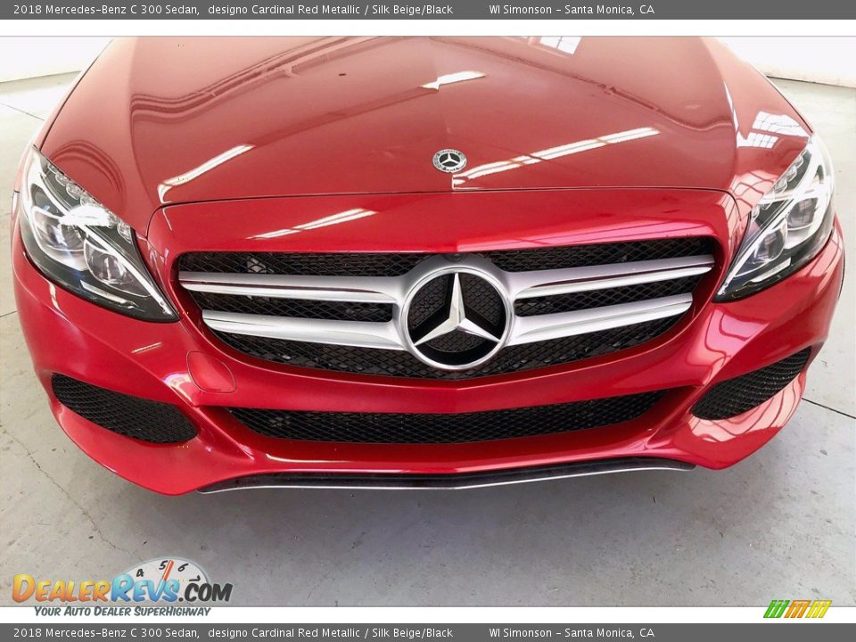 2018 Mercedes-Benz C 300 Sedan designo Cardinal Red Metallic / Silk Beige/Black Photo #30