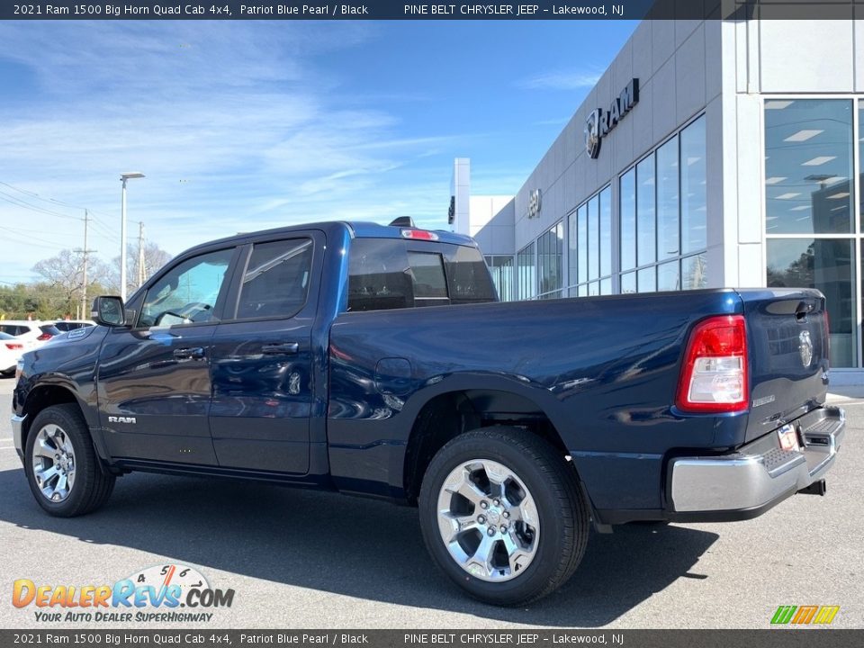 2021 Ram 1500 Big Horn Quad Cab 4x4 Patriot Blue Pearl / Black Photo #6