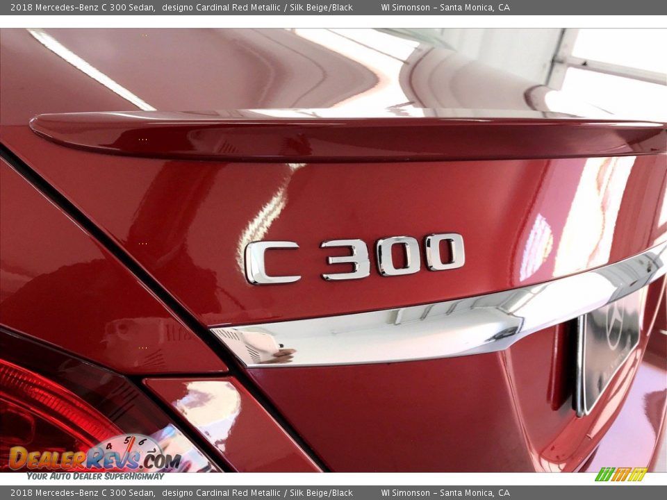 2018 Mercedes-Benz C 300 Sedan designo Cardinal Red Metallic / Silk Beige/Black Photo #31