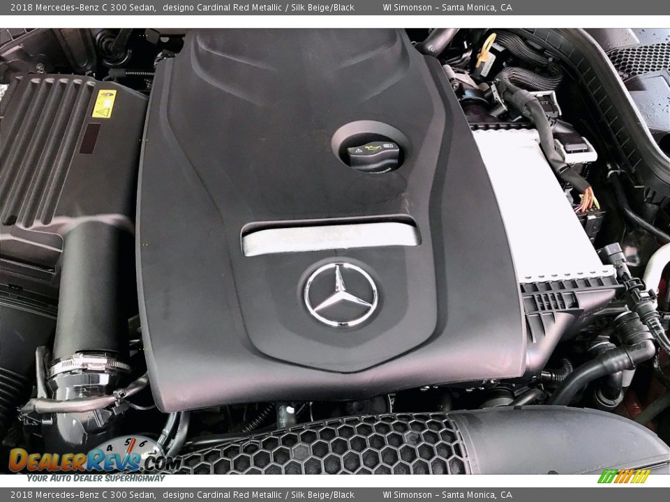 2018 Mercedes-Benz C 300 Sedan designo Cardinal Red Metallic / Silk Beige/Black Photo #32