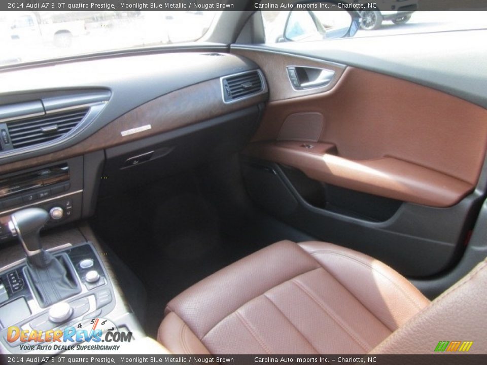 2014 Audi A7 3.0T quattro Prestige Moonlight Blue Metallic / Nougat Brown Photo #14