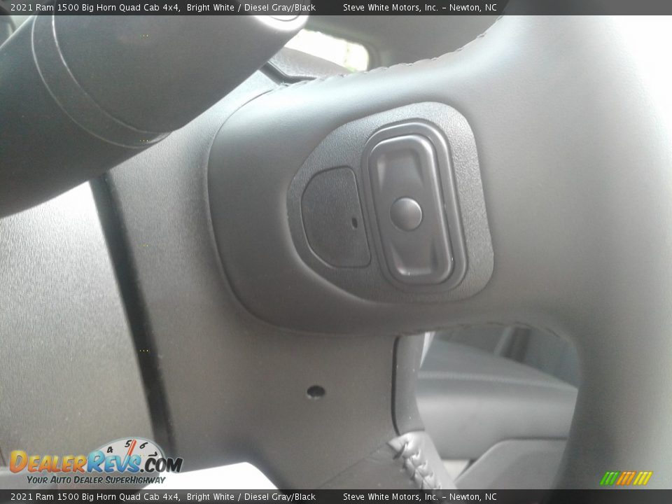 2021 Ram 1500 Big Horn Quad Cab 4x4 Bright White / Diesel Gray/Black Photo #13