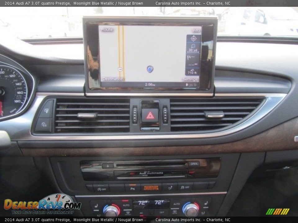 2014 Audi A7 3.0T quattro Prestige Moonlight Blue Metallic / Nougat Brown Photo #16