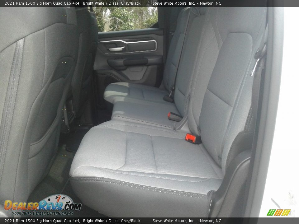 2021 Ram 1500 Big Horn Quad Cab 4x4 Bright White / Diesel Gray/Black Photo #14