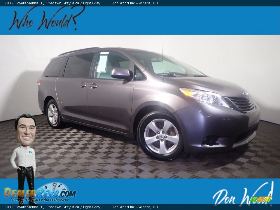 2012 Toyota Sienna LE Predawn Gray Mica / Light Gray Photo #1