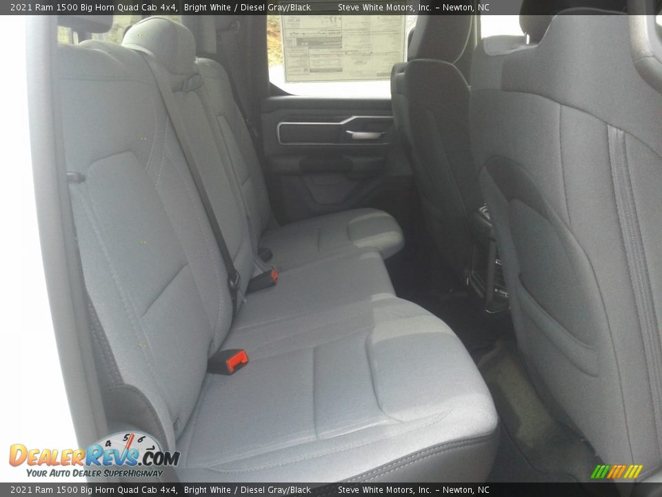 2021 Ram 1500 Big Horn Quad Cab 4x4 Bright White / Diesel Gray/Black Photo #16