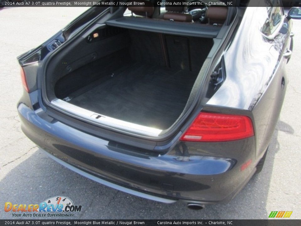 2014 Audi A7 3.0T quattro Prestige Moonlight Blue Metallic / Nougat Brown Photo #20
