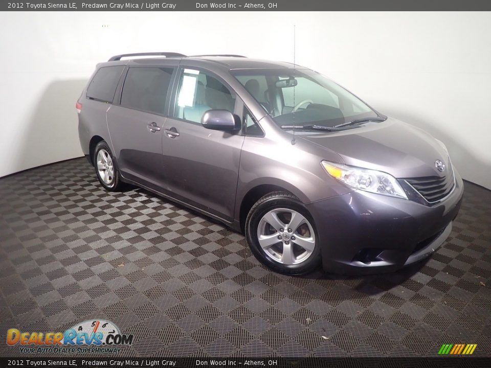 2012 Toyota Sienna LE Predawn Gray Mica / Light Gray Photo #3