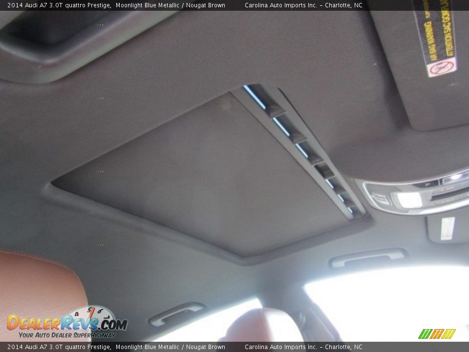 2014 Audi A7 3.0T quattro Prestige Moonlight Blue Metallic / Nougat Brown Photo #23