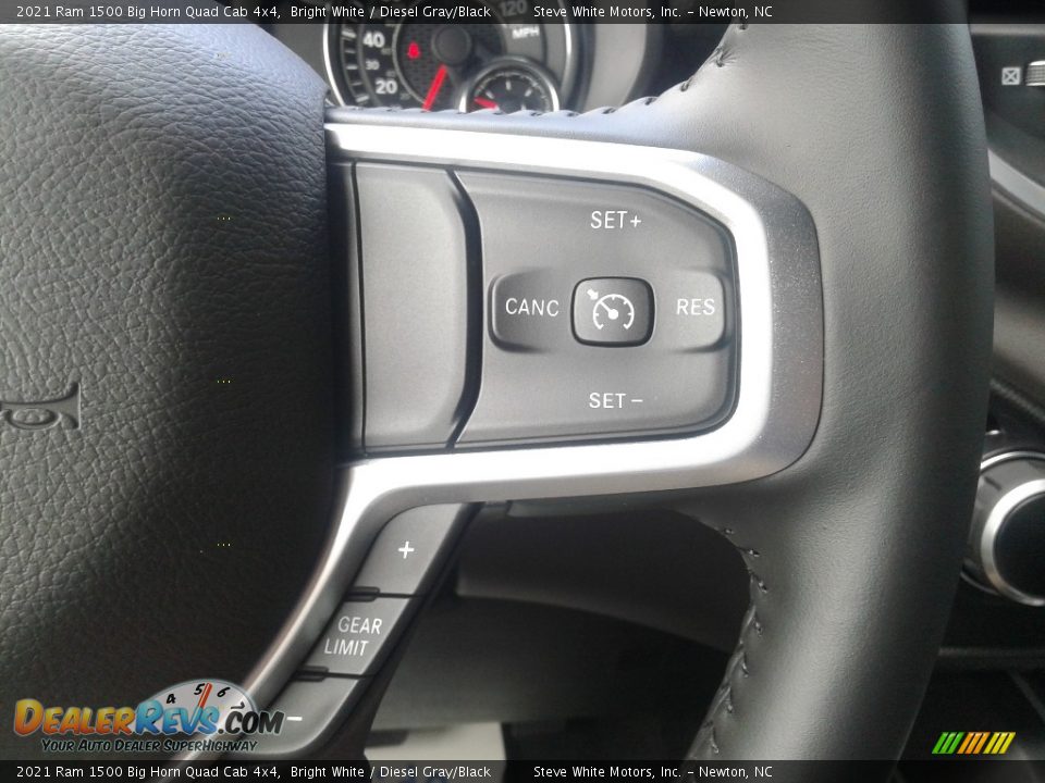 2021 Ram 1500 Big Horn Quad Cab 4x4 Bright White / Diesel Gray/Black Photo #20