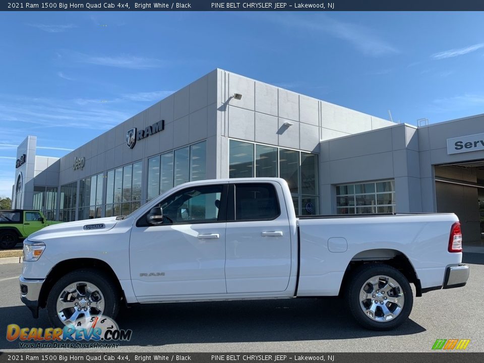 Bright White 2021 Ram 1500 Big Horn Quad Cab 4x4 Photo #4