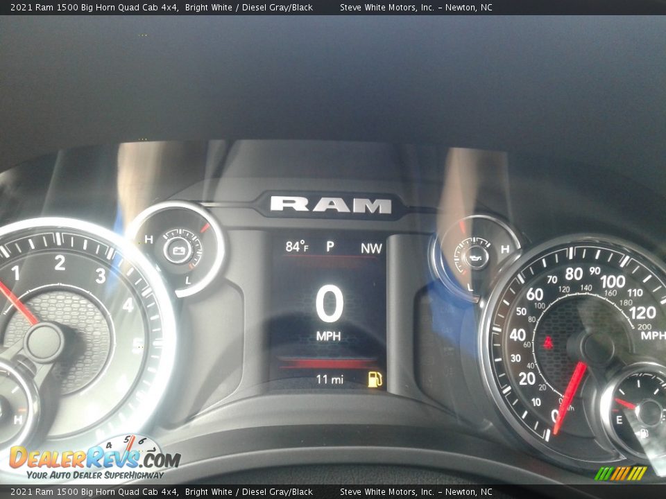 2021 Ram 1500 Big Horn Quad Cab 4x4 Bright White / Diesel Gray/Black Photo #21