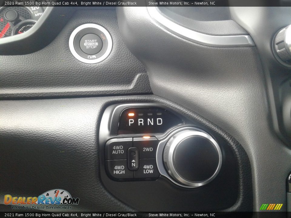 2021 Ram 1500 Big Horn Quad Cab 4x4 Bright White / Diesel Gray/Black Photo #22