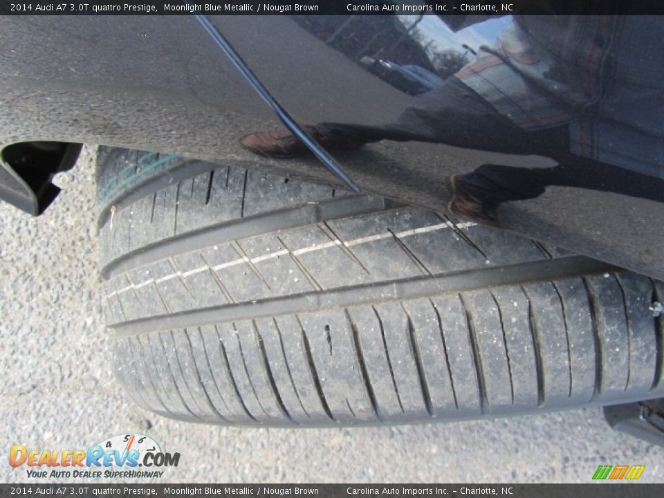 2014 Audi A7 3.0T quattro Prestige Moonlight Blue Metallic / Nougat Brown Photo #27