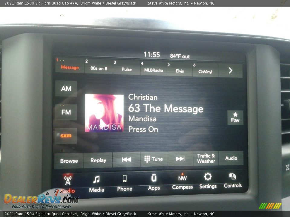 2021 Ram 1500 Big Horn Quad Cab 4x4 Bright White / Diesel Gray/Black Photo #23