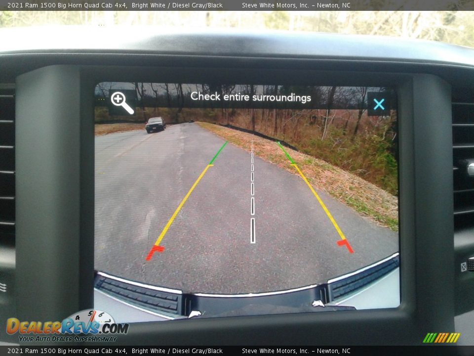 2021 Ram 1500 Big Horn Quad Cab 4x4 Bright White / Diesel Gray/Black Photo #24