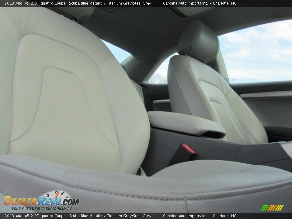 2013 Audi A5 2.0T quattro Coupe Scuba Blue Metallic / Titanium Grey/Steel Grey Photo #14