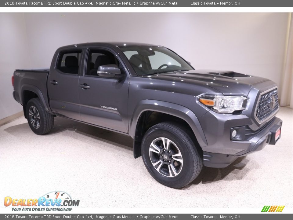 2018 Toyota Tacoma TRD Sport Double Cab 4x4 Magnetic Gray Metallic / Graphite w/Gun Metal Photo #1