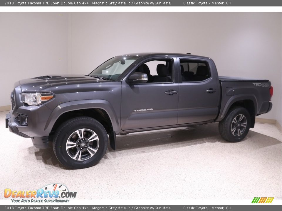 2018 Toyota Tacoma TRD Sport Double Cab 4x4 Magnetic Gray Metallic / Graphite w/Gun Metal Photo #3
